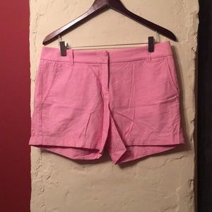 Light Pink JCrew City Shorts